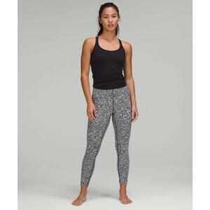 NWOT Lululemon SZ 18 InStill High-Rise Tight 25" White Black Alpine